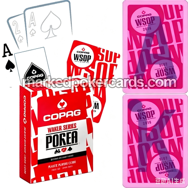 <tc>Copag WSOP Personnalisé Les Cartes À Jouer En Plastique Marquées</tc>