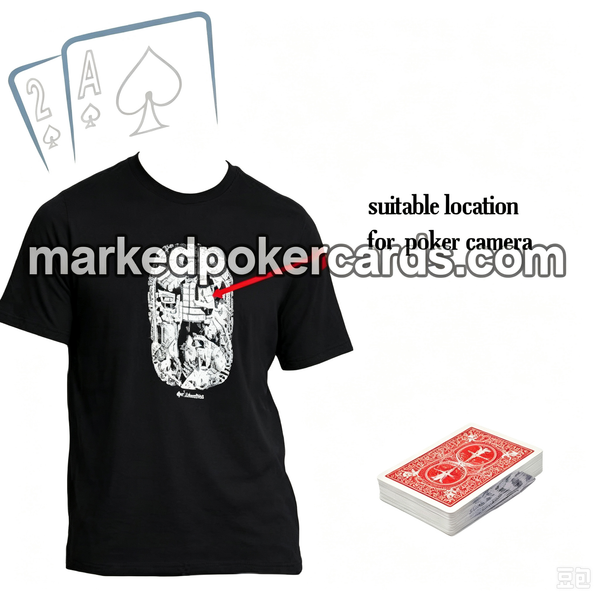 <tc>Caméra Scanner De Cartes De Poker Dynamique Large En T-shirt</tc>